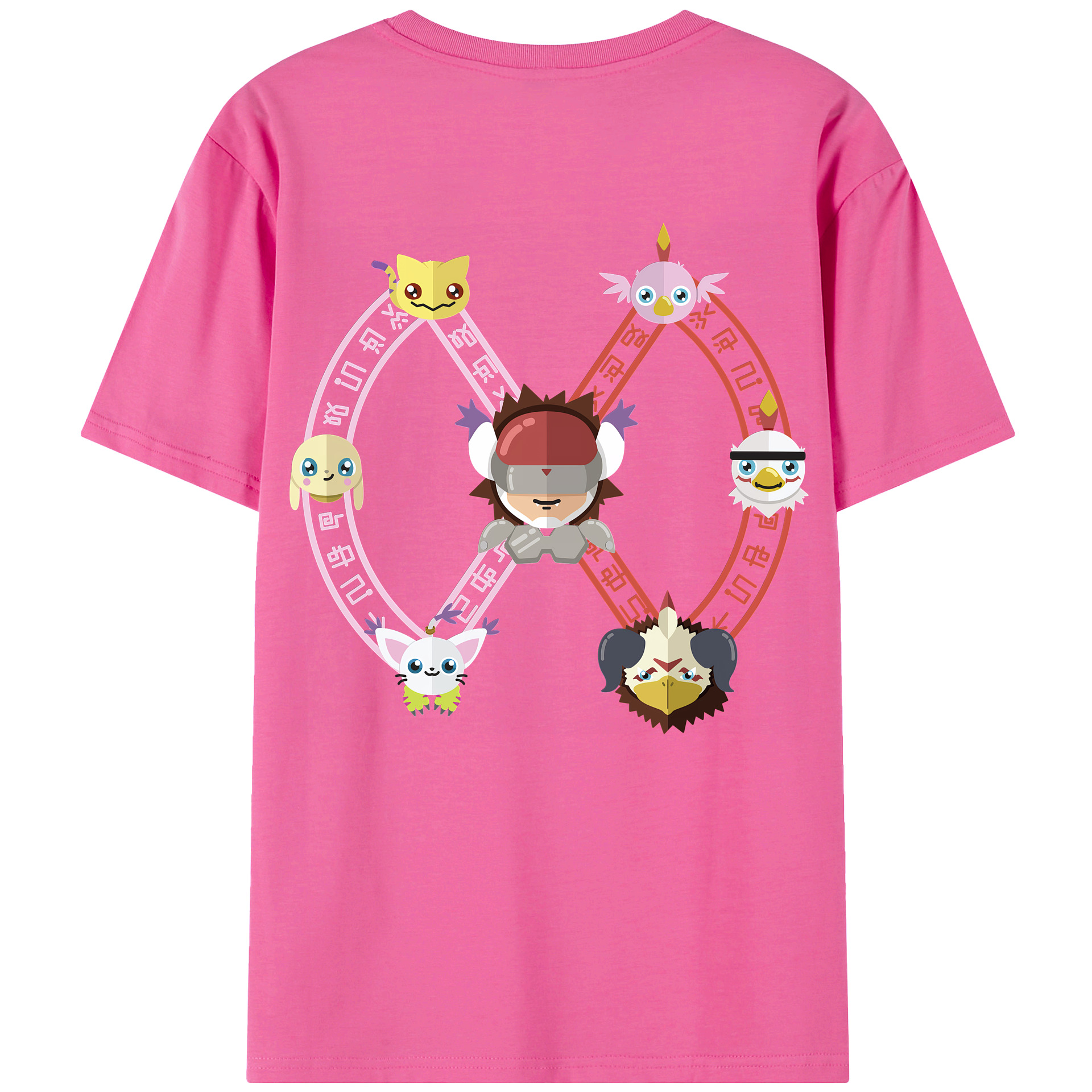 （画像用） Digimon デジタルモンスター/デジモン レディース半袖Tシャツ(バックプリント)